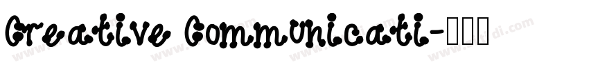 Creative Communicati字体转换